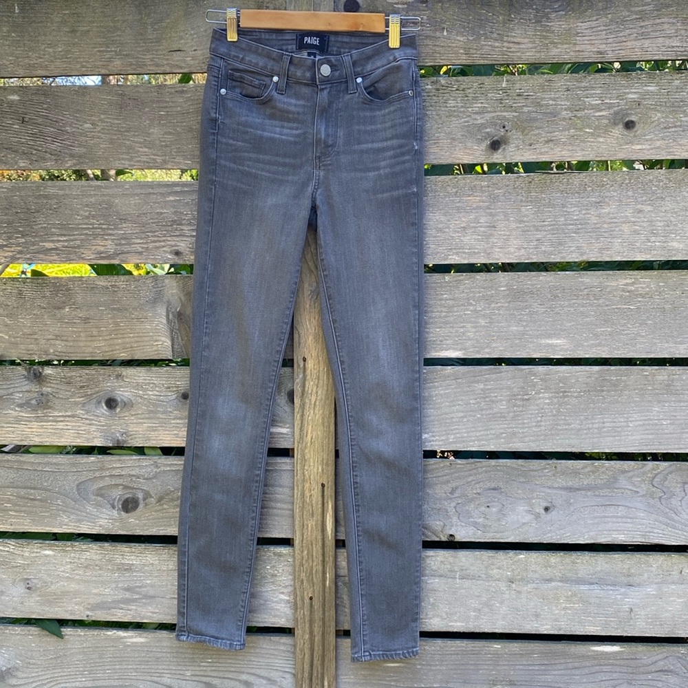 Paige size 25 grey Ultra Hoxton skinny jeans